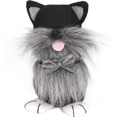 Poupées Gnomes sans Visage de Pâques, Nains de Noël Mignons Figurines Jouets Décorations de Vacances pour Maison Noir (1/5)