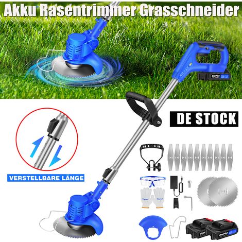 6000W Elektro Akku Rasentrimmer Mit Akku und Ladeger t Freischneider Motorsense (1/5)