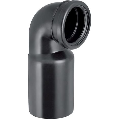Geberit PE Anschlussbogen 90 Grad für Wand-WC, mit Erweiterung Außendurchmesser 90mm (1/5)