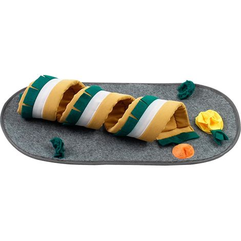 Tunnel en forme de lapin, tapis de fouille, aire de jeux pour planeur de sucre et hamster, facile à utiliser (1/4)