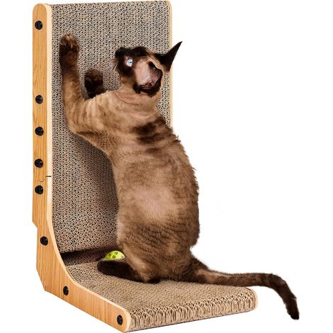 Griffoir en L 48cm, Vertical pour Chat d'Intérieur (1/5)