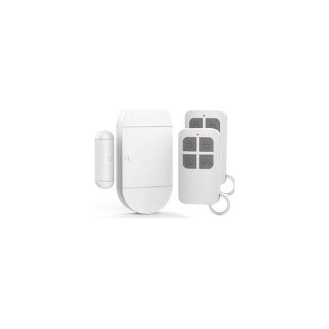 Détecteur d'ouverture sans fil 130 dB Alarme de porte et fenêtre avec télécommande Installation facile avec ruban adhésif (1/5)