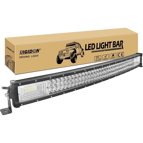 1 Barre Led 80cm 405w Triple Rangée 12v 24v Étanche Ip67 Pour Véhicule Tout Terrain Camion Atv (1/5)