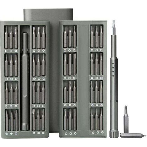 Tournevis Precision iphone,48pcs Mini kit Tournevis Réparation de téléphone portable acier pour outil S2, modèle de téléphone portable, appareil photo, ordinateur (1/5)