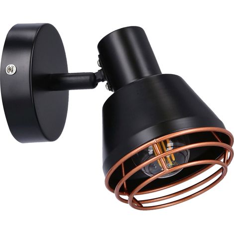 Applique murale Candellux Neria noir/cuivre E14 40W (1/4)