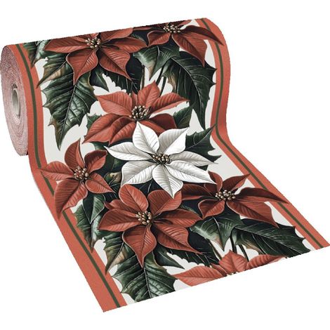 Tapis De Couloir Noël Tapis D'Allée Entrée Trottoir Intérieur Extérieur (D) - 100x300 Cm (1/4)