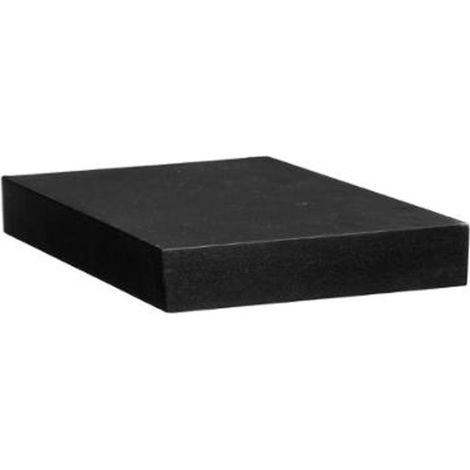 Five Simply Smart – Étagère murale carrée 24cm en MDF noir – Fixation murale – Dimensions L. 23,5 x l. 23,5 x H. 3,8 cm – Pour décoration moderne (1/2)