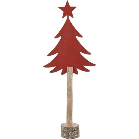 Sapin de Noël sur Tronc "Étoile" 60cm Rouge