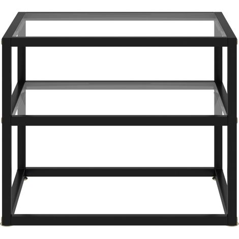 Maison Exclusive - Tavolo Consolle Trasparente 50x40x40 cm in Vetro Temperato