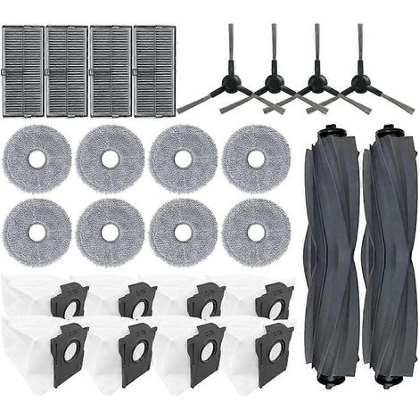 Lot de 26 pièces pour aspirateur Dreame L10s Pro Ultra Heat / X30 Ultra / X30 Pro : brosse principale, sac à poussière, filtre et chiffon de nettoyage. (1/5)