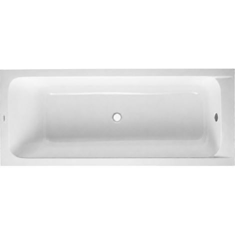 Duravit – Baignoire droite 170x75 – Acrylique sanitaire – Bonde centrale – Encastrable – Dossier incliné pour confort optimal