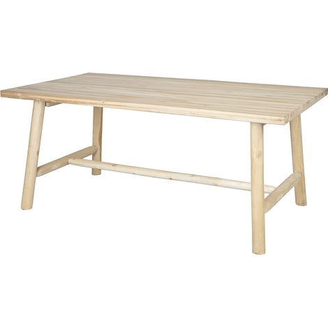 Tavolo da giardino L.180 cm in Teak Naturale chiaro - TULUM di MYLIA