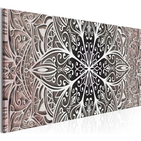 Quadro - Feathers (1 Part) Pink Narrow - 150x50 (1/4)