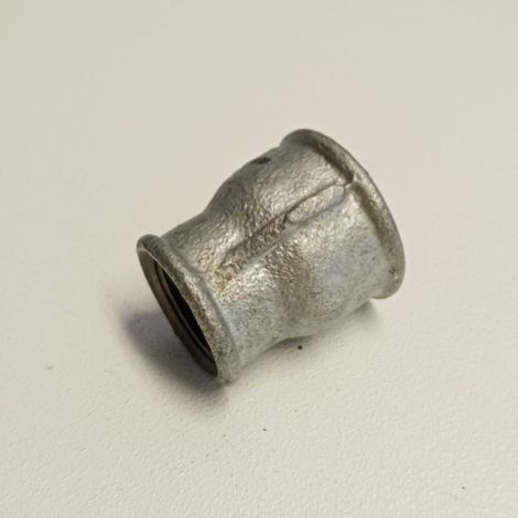 Raccordo ff 1''x3/4'' manicotto giunzione ridotta di ghisa zincata malleabile