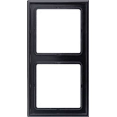 cadre - 2 postes - ls - noir - jung ls990 ls982sw (1/2)