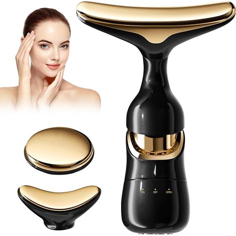 Appareil Masseur Facial, 3 Modes Appareil De Massage Facial Contre Les Rides, Appareil De Beauté Du Visage,Appareil De Massage Facial,Raffermissement De La Peau & Lifting Massage Facialpour Visage,Cou (1/5)
