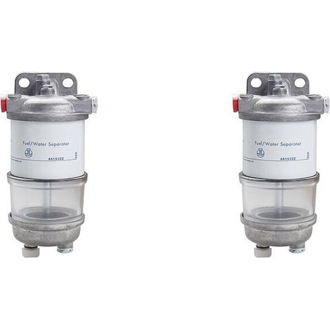 Conjunto de filtro de combustible de dos piezas para carretillas elevadoras y excavadoras 2656F823 4415122 4415105 - Filtro separador de agua/combustible