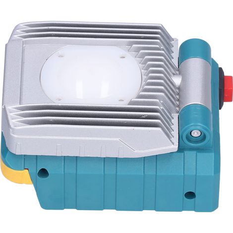 Lampe de travail LED 10W portative sans fil pour batterie lithium 14V/18V Milwaukee, éclairage puissant, outil de chantier, projecteur compact, usage intérieur/extérieur, 1 pièce (1/5)