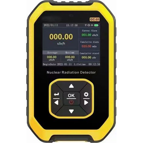 Contatore Geiger digitale LCD portatile, contatore Geiger, rilevatore di radiazioni nucleari, dosimetro, tester beta-gamma