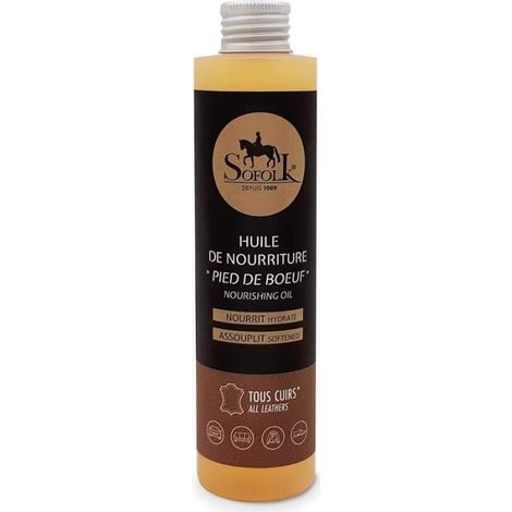 Olio Nutriente per Pelle SOFOLK: Idrata e restituisce morbidezza alla tua pelle, compresi i cuoio screpolati (200ml) (1/4)