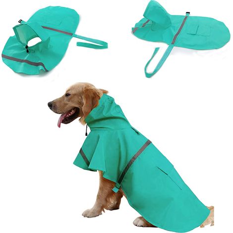 Imperméable pour chien (1 pièce), imperméable pour animaux de compagnie, imperméable ajustable pour animaux de compagnie (1/5)