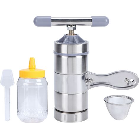 Extracteur À Miel Manuel Portable En Acier Inoxydable Mini - 17 x 19 x 7 cm - Pour Apiculture Domestique - 1 Pièce (1/5)