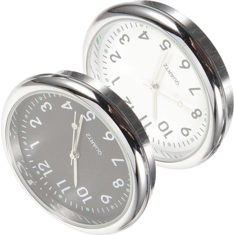 Due orologi digitali per auto con luci notturne e supporti (1/4)