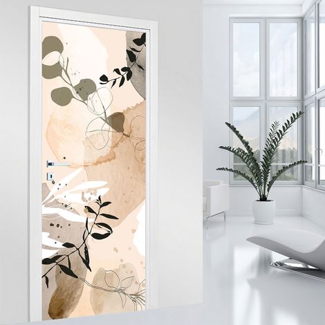 Stickers pour porte - Design - 73 x 205 cm - Adhésif + Protection BRILLANTE (1/2)
