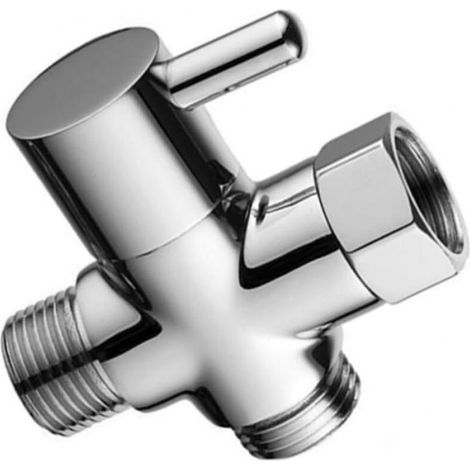 Raccord douche 3 voies inverseur séparateur d'eau accessoire salle bain (1/4)