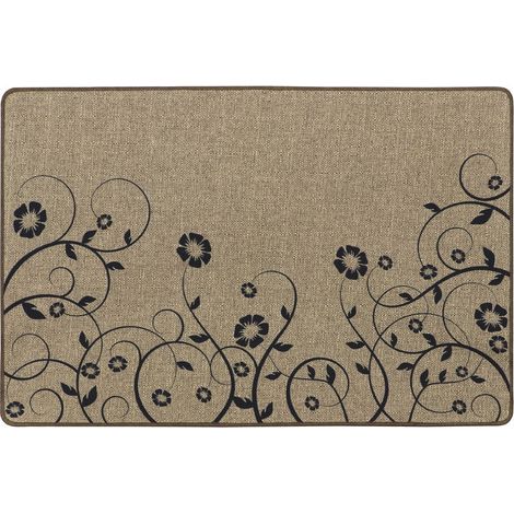 Elegance Machine Washable Doormat, 50x75cm, Trailing Flower (1/4)