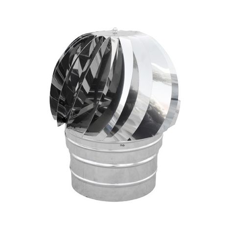 TIRAFUMI BASE TONDA ACCIAIO INOX Diam. 80 DK