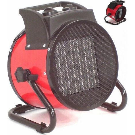 Keramik Heizlüfter Keramikheizer 3kW Elektroheizer 55439 Bauheizer Heizgerät (1/5)