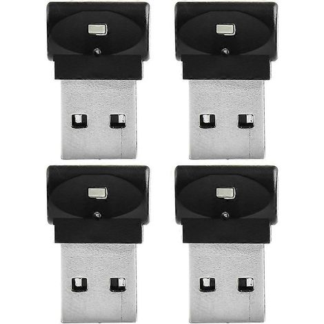 Lot de 4 lampes d'ambiance USB pour voiture, mini-lampes LED USB pour éclairage de voiture-2.5X1.5cm (1/3)