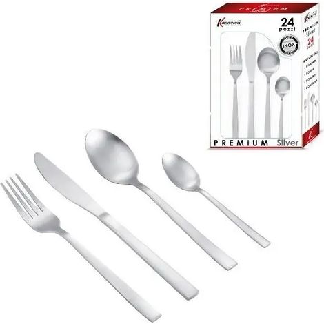 Set de cubiertos premium de acero inoxidable 24 piezas Kasaviva (1/2)