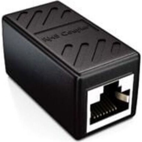 1x CAT6 Coupleur Connecteur de Câble Câbles de Réseau Câble Patch Câble Ethernet Adaptateur Modulaires Blindée 2x Prise Femelle RJ45 DSL LAN Noir