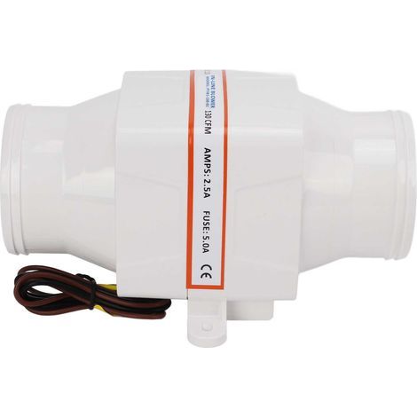 Ventilateur de Marine 12V 130CFM Étanche avec Hélice 4 Pales pour Cale de Bateau - 3 Pouces (1/5)