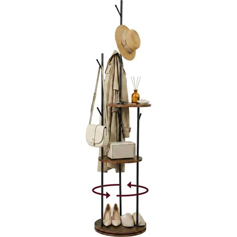 360° Rotatable Coat Stand with Hooks (1/5)