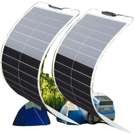 Panneau Photovoltaïque, Monocristallin, Design Flexible, 200w 2pcs 100w (1/2)