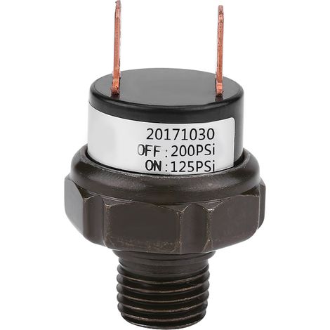 Interrupteur de compresseur d'air automatique General Motors 12 V, interrupteur de contrôle de pression d'air (125-200 PSI) (1/5)