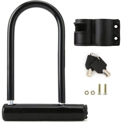 Antivol de sécurité en U pour, XU,vélo et moto en alliage de zinc robuste, produit qualité supérieure, durable et fiable, matériaux sélectionnés, conforme normes, satisfaction garantie - K (1/4)