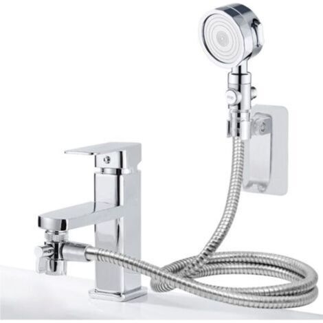 Douchette pour Lavabo Ensemble Pommeau Douche pour Lavabo Douchette de Salle de Bain avec Tuyau de Douche pour Pet Douche se Laver Les Cheveux ou Nettoyer L'évier(Manuel d'instructions Inclus)