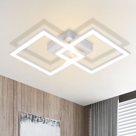 GBLY Plafoniera a LED  - Lampada fluorescente dal design moderno 24W 4000K Bianco neutro per camera da letto, corridoio, cameretta dei bambini