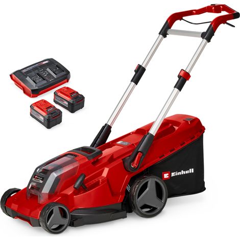 Einhell Akku-Rasenmäher RASARRO 36/42 Kit Power X-Change (36V, 42 cm Schnittbreite, bis 725 m², Brushless, 50L Fangkorb, Mulchfunktion, inkl. 2x 5,2Ah + 1x Twincharger) (1/5)