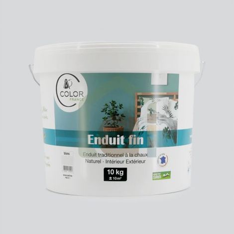 Enduit fin à la chaux - blanc,