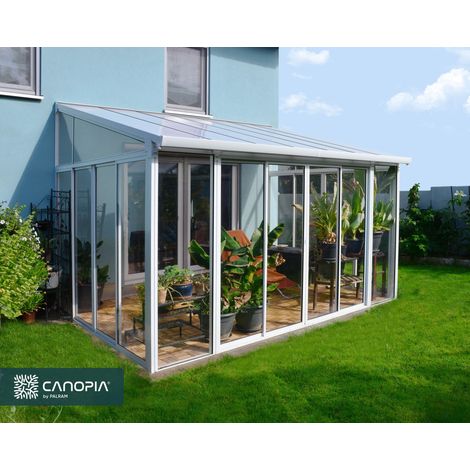 Canopia San Remo Pérgola Cerrada De Aluminio 3X4.4 m Blanco (1/5)