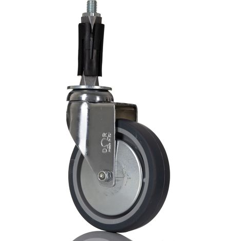 Roulettes industrielles Pivotante RS PRO, Diam 100mm, 60kg ( Prix pour 1 )