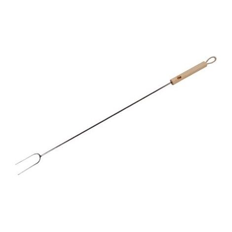 Fourche pour grill - Acier et bois