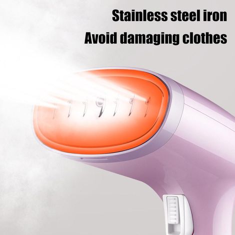 Défroisseur vapeur portable, mini fer à repasser vapeur pour usage domestique, normes américaines, britanniques et européennes, rose. (1/5)