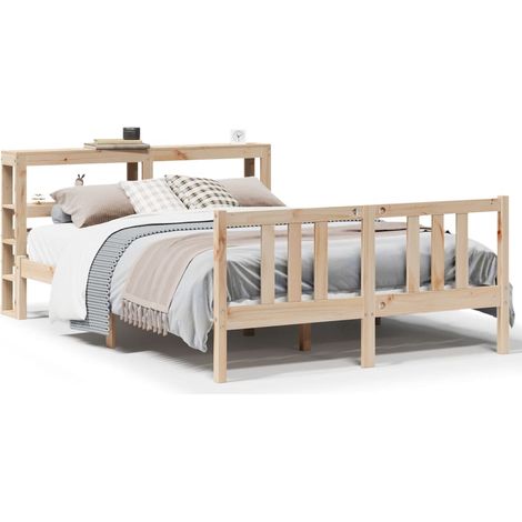 Maison Exclusive - Estructura de cama con cabecero madera maciza (1/5)