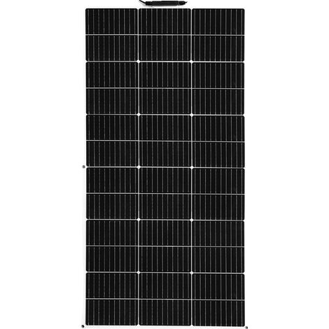 Panneau Solaire, Design Semi-Flexible, Puissance de Sortie de 150W, 19.8V 150W Blanc (1/2)